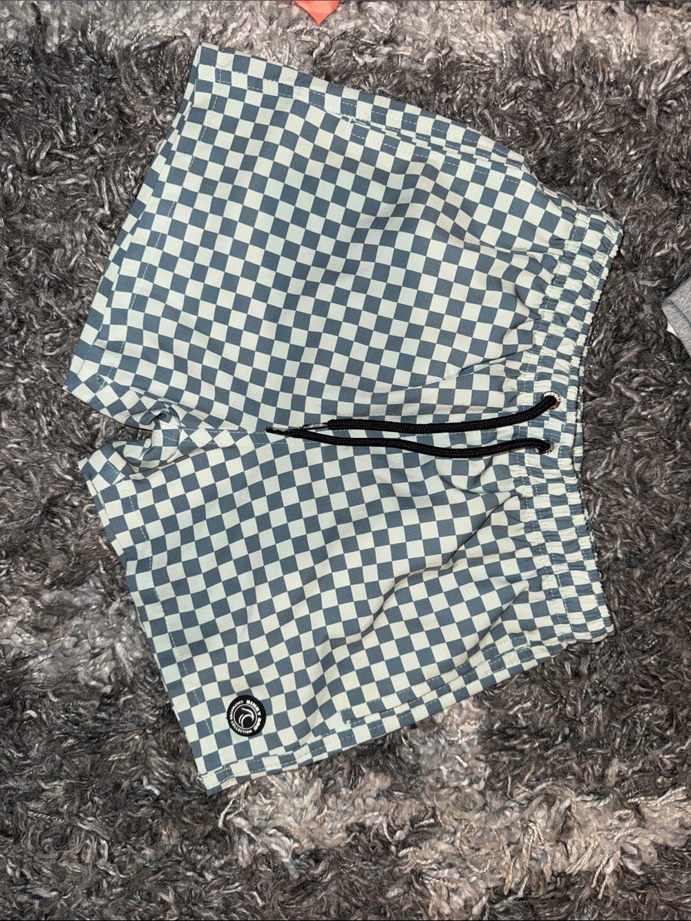 Binky Bro Boys 10-11 Checkerboard Swim Shorts